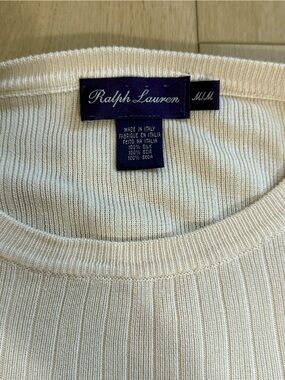 VINTAGE Ralph Lauren Purple Label Vintage Crewneck Sweater 100% Silk